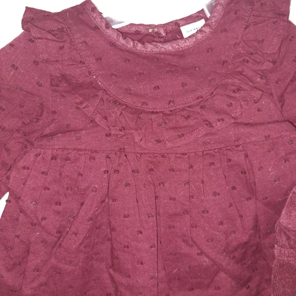 Nwt Old Navy Baby Girl Winter Lot Coat Corduroy Pants Dress Red Burgandy